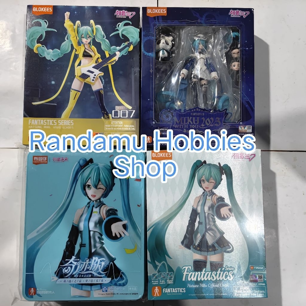 Blokees Fantastic Series Hatsune Miku Official Outfit, Vivid Echoes, With You 2025, & Storage Box - 