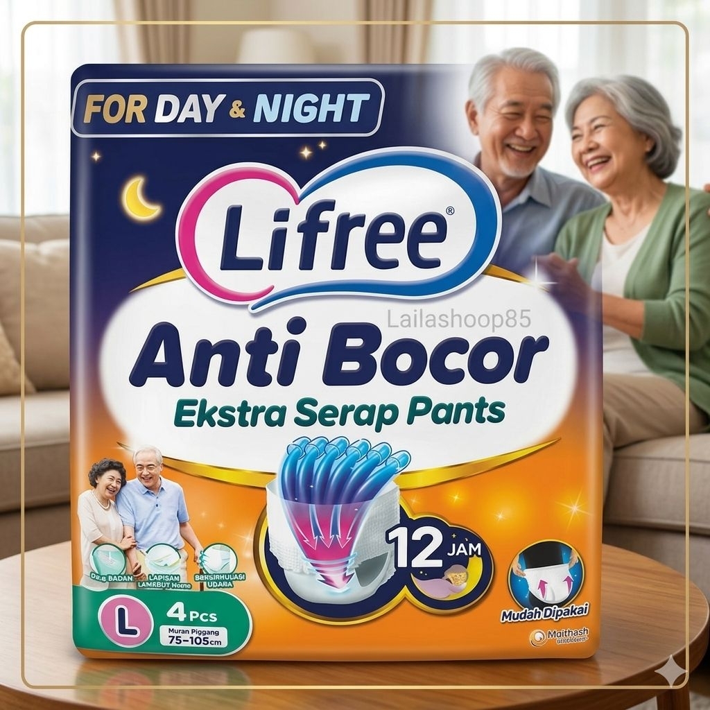 Lifree Pants Anti Bocor Extra Serap Celana L4 L8/ M10