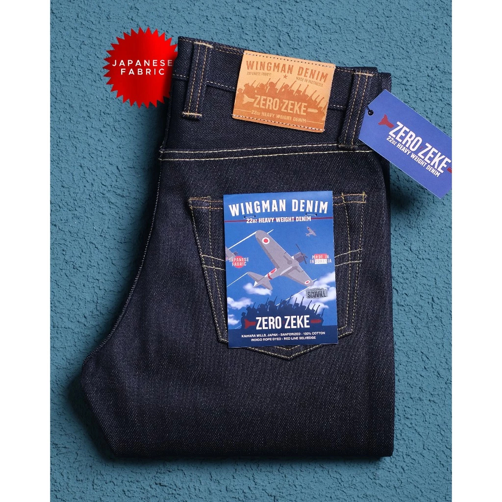 WINGMAN DENIM ZERO ZEKE 22oz SLIM STRAIGHT