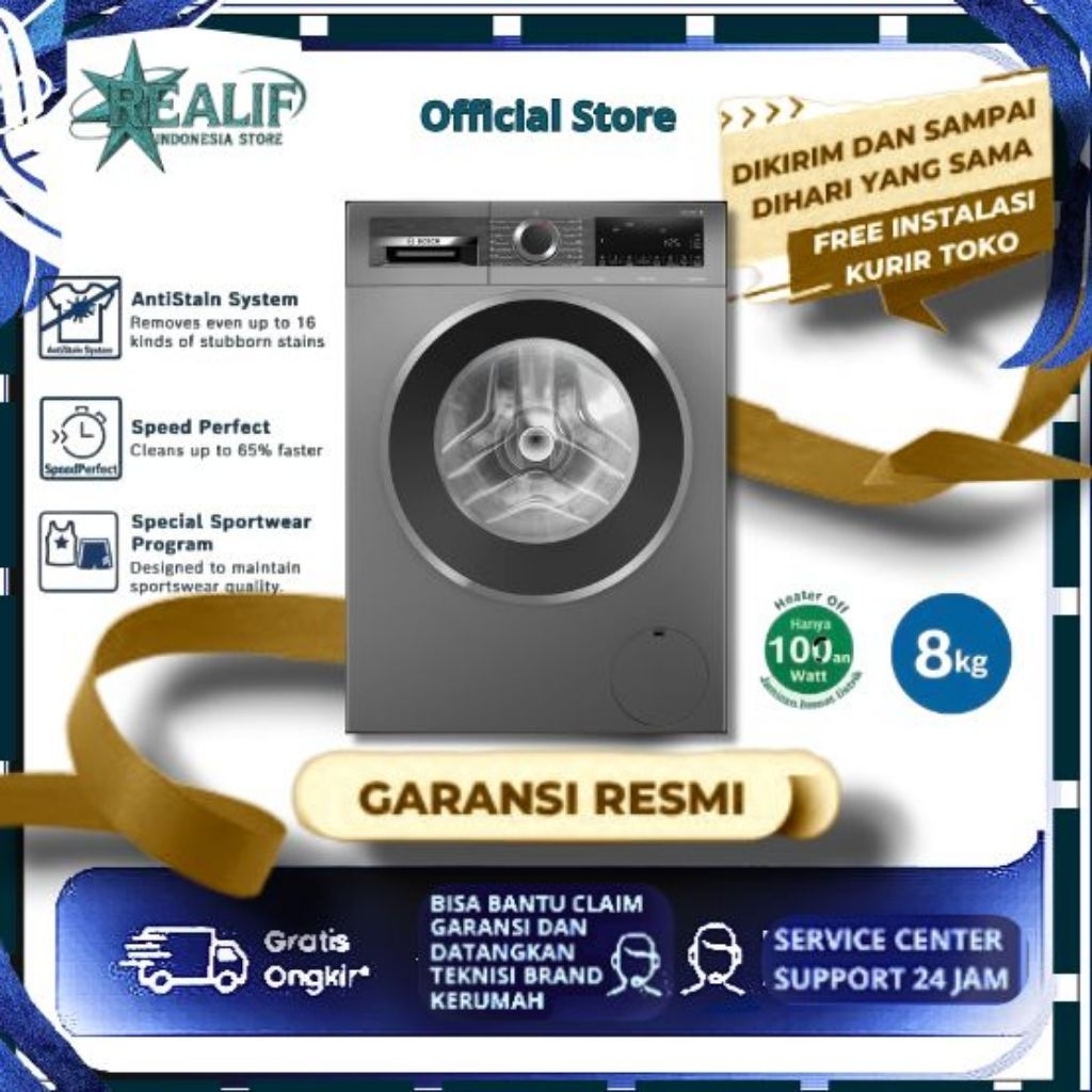 Bosch WGG434E1ID Mesin Cuci Front Loading
