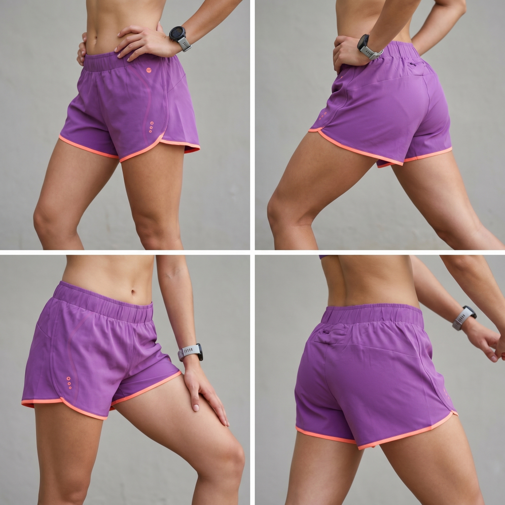 Celana Pendek Running Wanita PROSPECS Outer Purple Lucu Size M