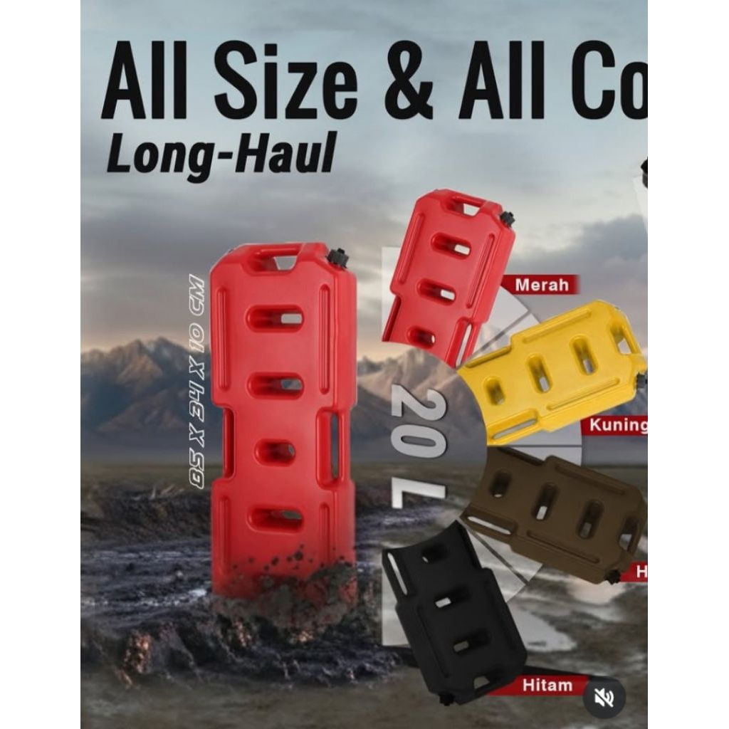 Jerigen 20 Liter  Longhoul jerigen universal winch 4x4 ofroad