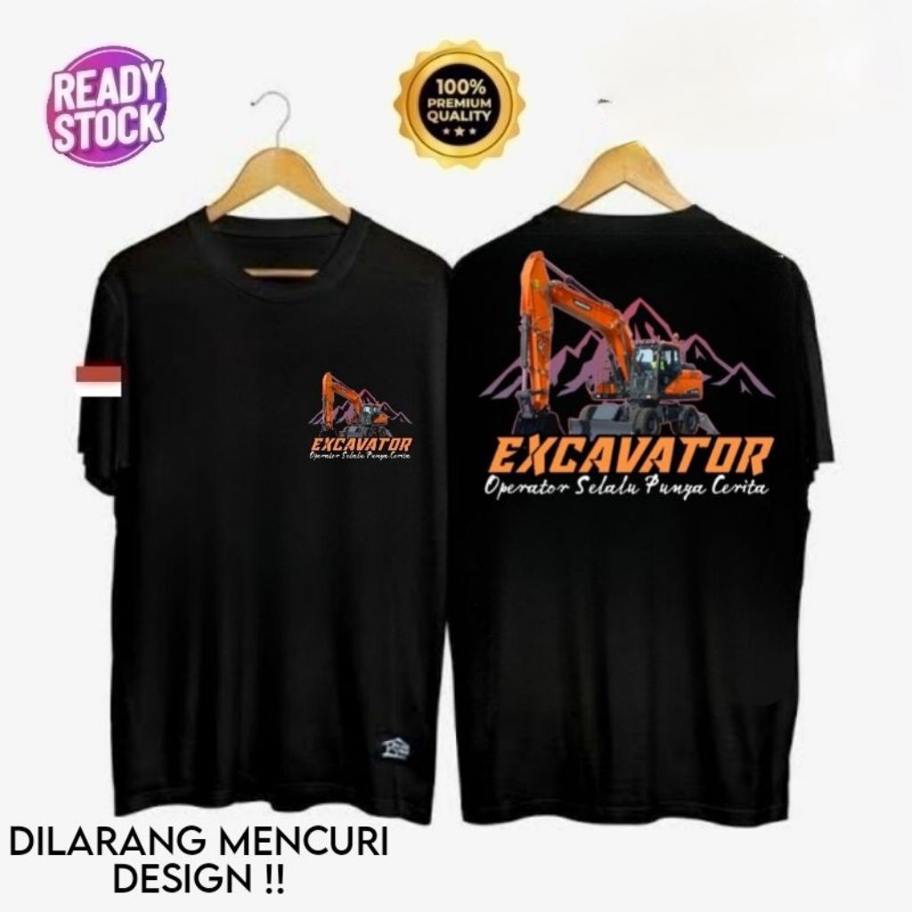 KAOS TSHIRT OPERATOR MUDA EXCAVATOR//TSHIRT EXCAVATOR NEW