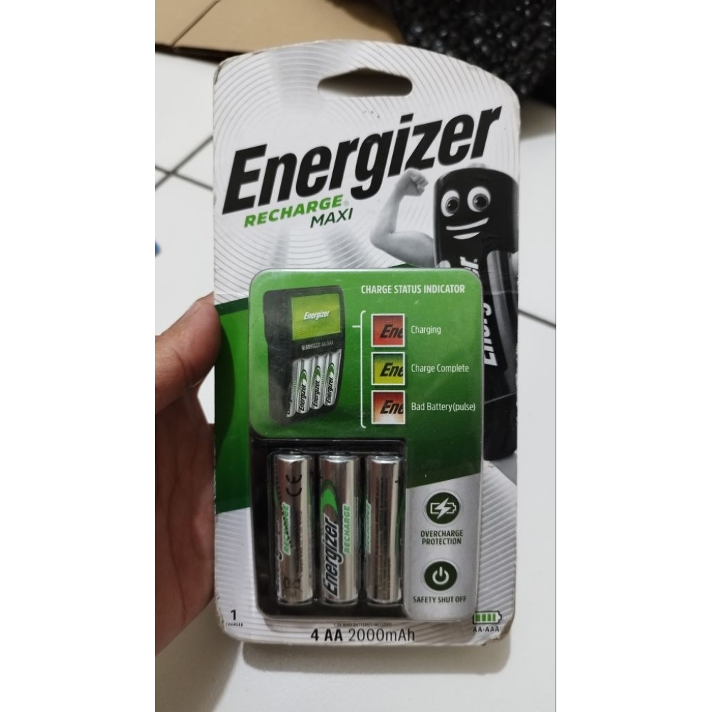 Baterai Energizer Rechargeable 4 Baterai AA 2000 MaH