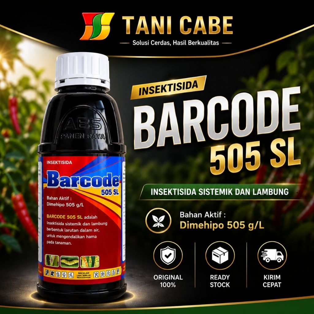 BARCODE 505 SL 1 LITER OBAT HAMA PADI DIMEHIPO SUNDEP/KAPER/WALANG