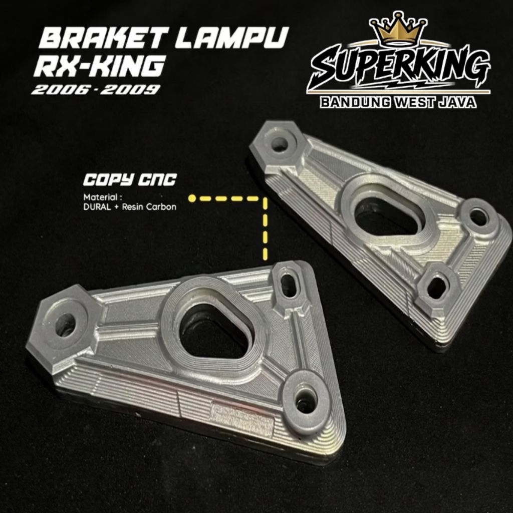 Kupingan lampu Rx king Peredam/Master copy Cnc