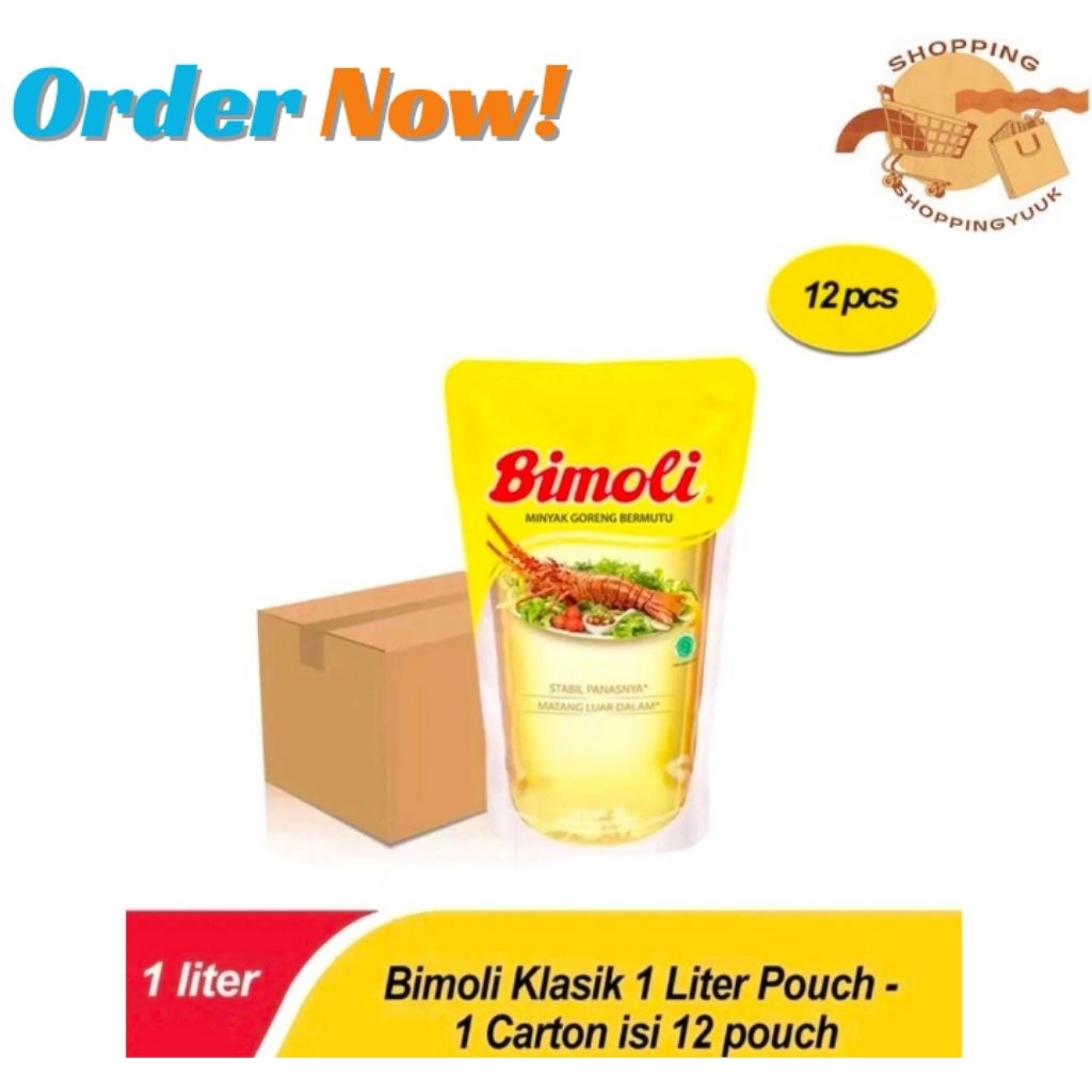 Bimoli Minyak Goreng 1 Liter (12 pouch/karton)