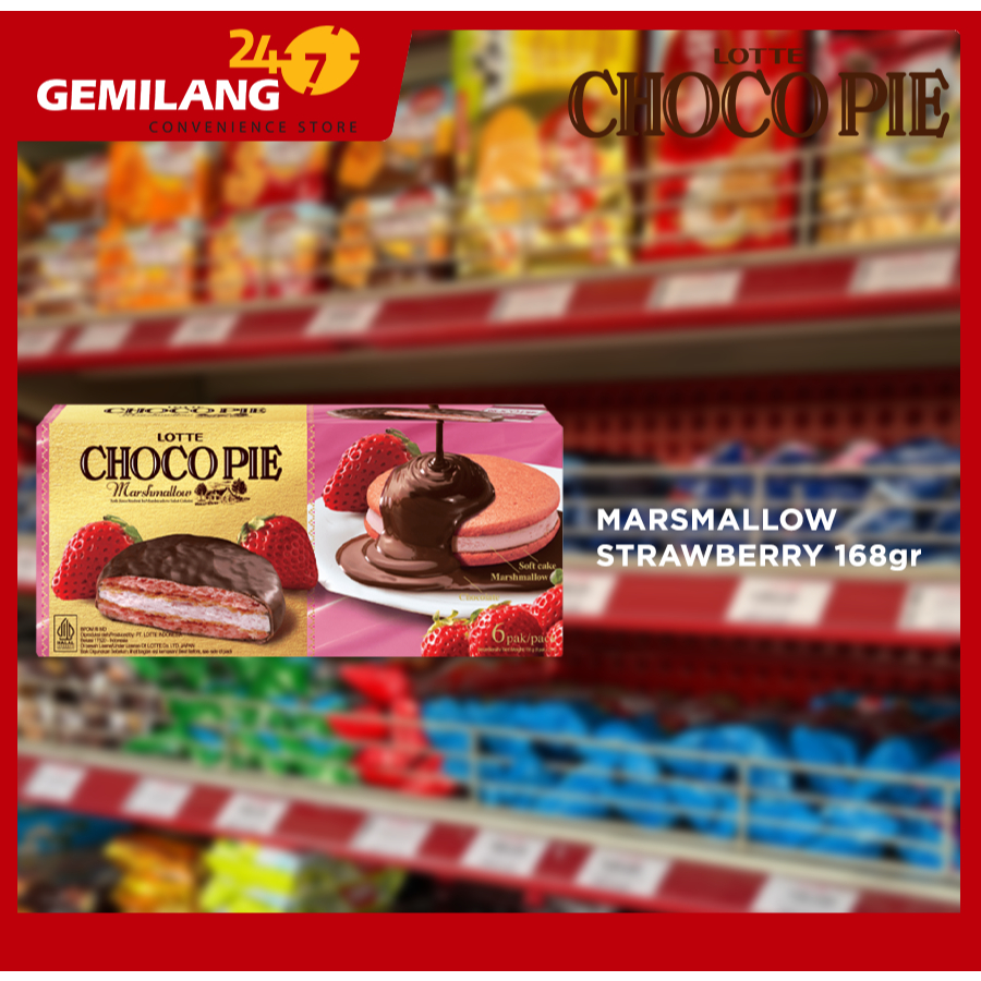 CHOCO PIE MARSMALLOW STRAWBERRY 168gr
