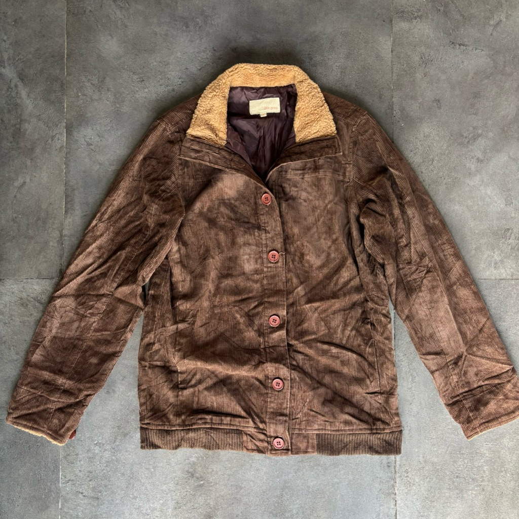 Blue Grass Brown Corduroy Jacket Man