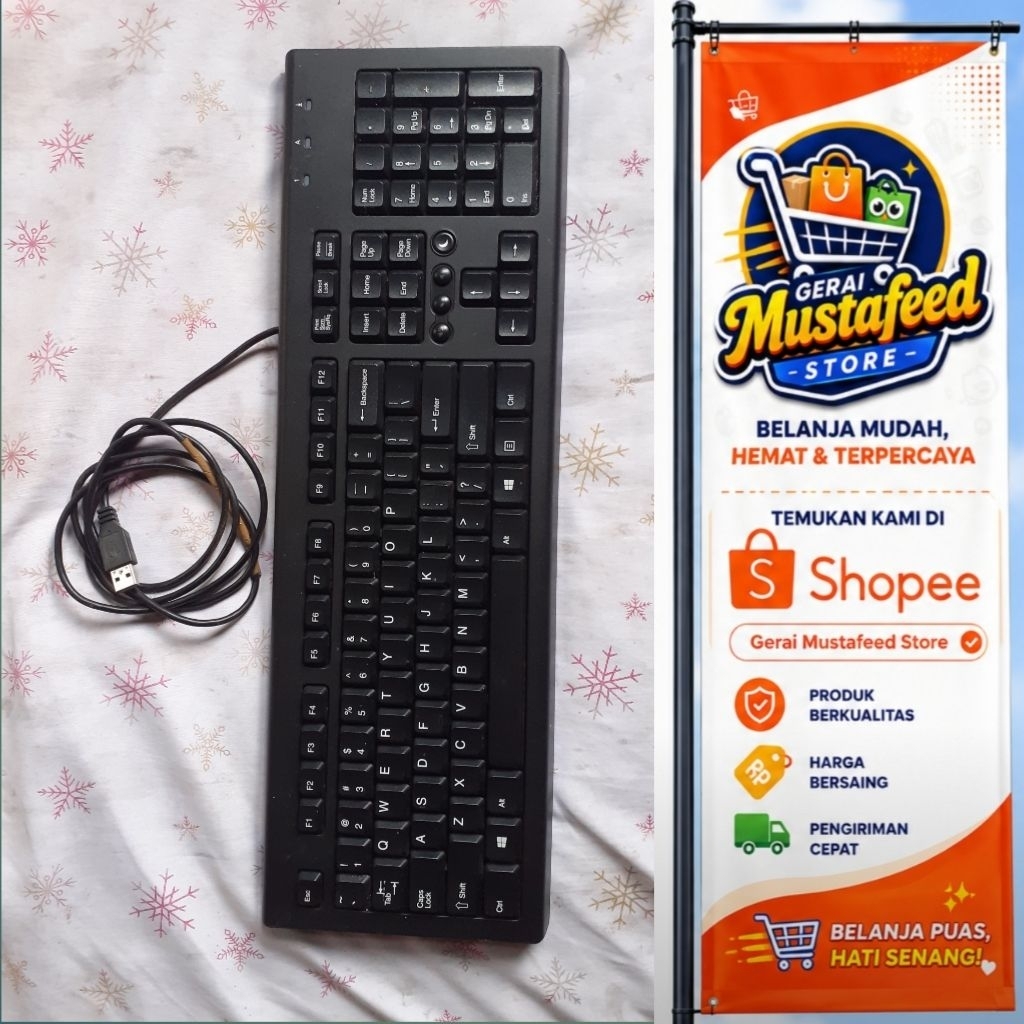 Keyboard HP USB bekas