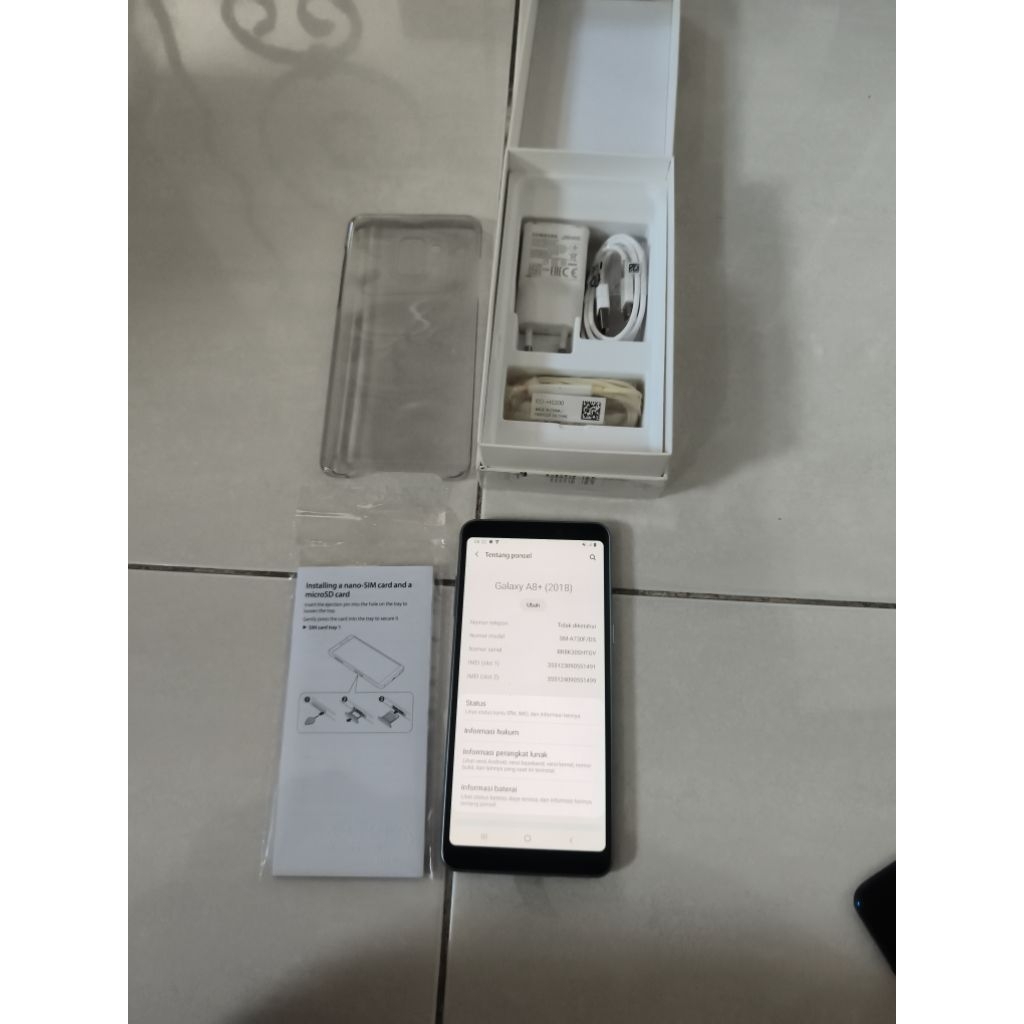 samsung a8 plus 6/64 orchid gray mulus