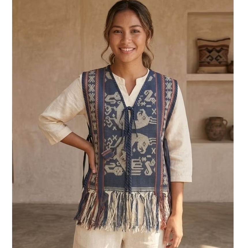 Vest NTT PREMIUM- Rompi Tenun Etnik Full NTT