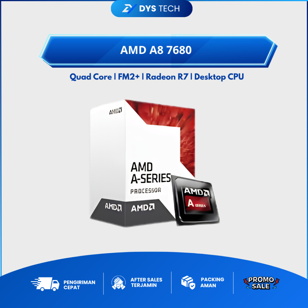 Processor AMD A8 7680 FM2+ Quad Core Radeon R7 Desktop CPU Box