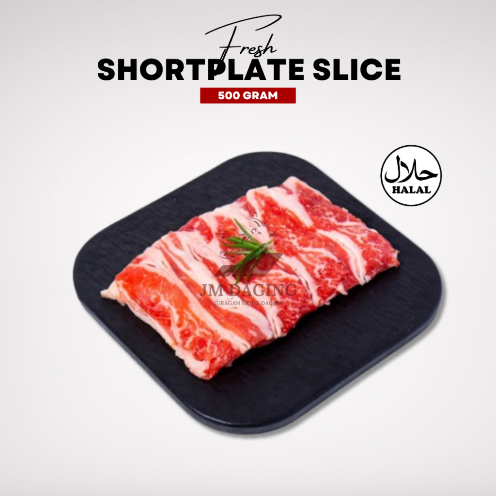AUS Shortplate Beef Slice / Daging Sapi Slice Halal 500gr Tangerang