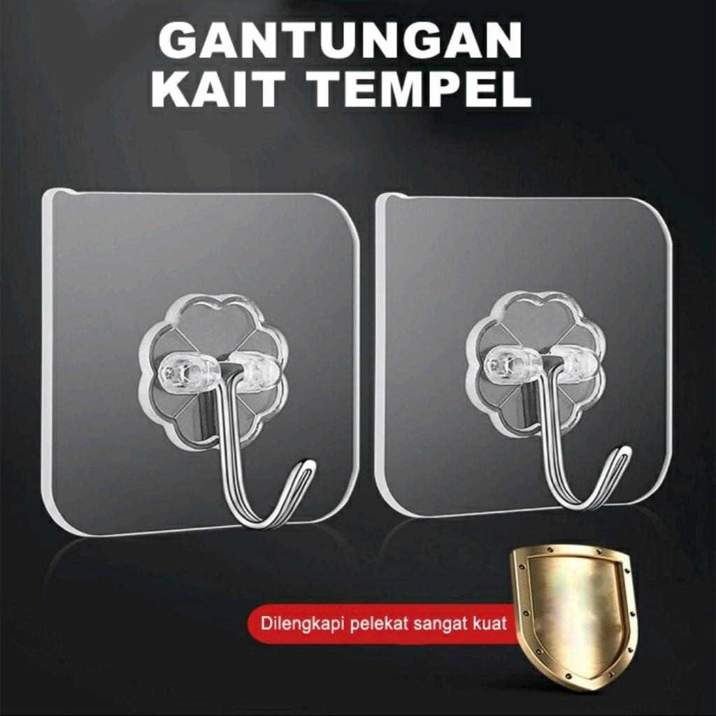 Gantungan Hook Kait Tempel Dinding Perekat Suction Waterproof Kait tali gorden kolong dapur