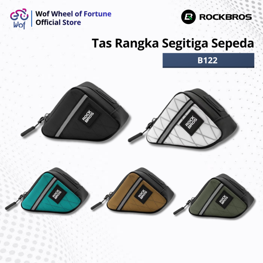 ROCKBROS B122 Tas Segitiga Rangka Tabung Depan Sepeda Lipat Gunung Mini Portabel Bicycle MTB Road Bi
