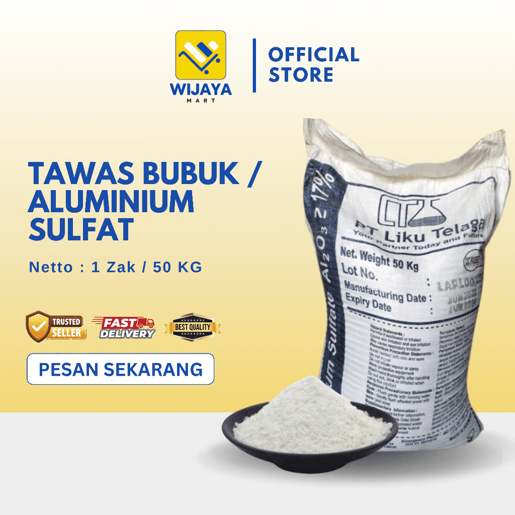 Tawas Bubuk 50 KG / Penjernih Air / Deodorant Tawas 50 Kg