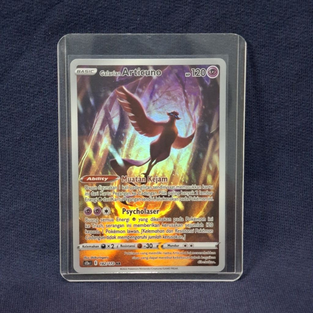 Pokemon TCG Indonesia Galarian Articuno AR S12A 182/172