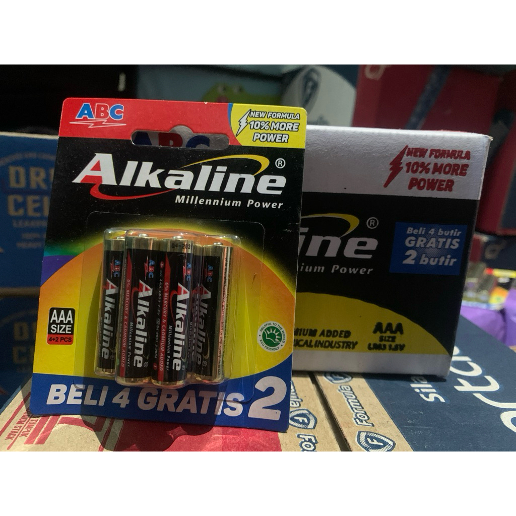 Baterai Alkaline ABC AAA Isi 6 1Box