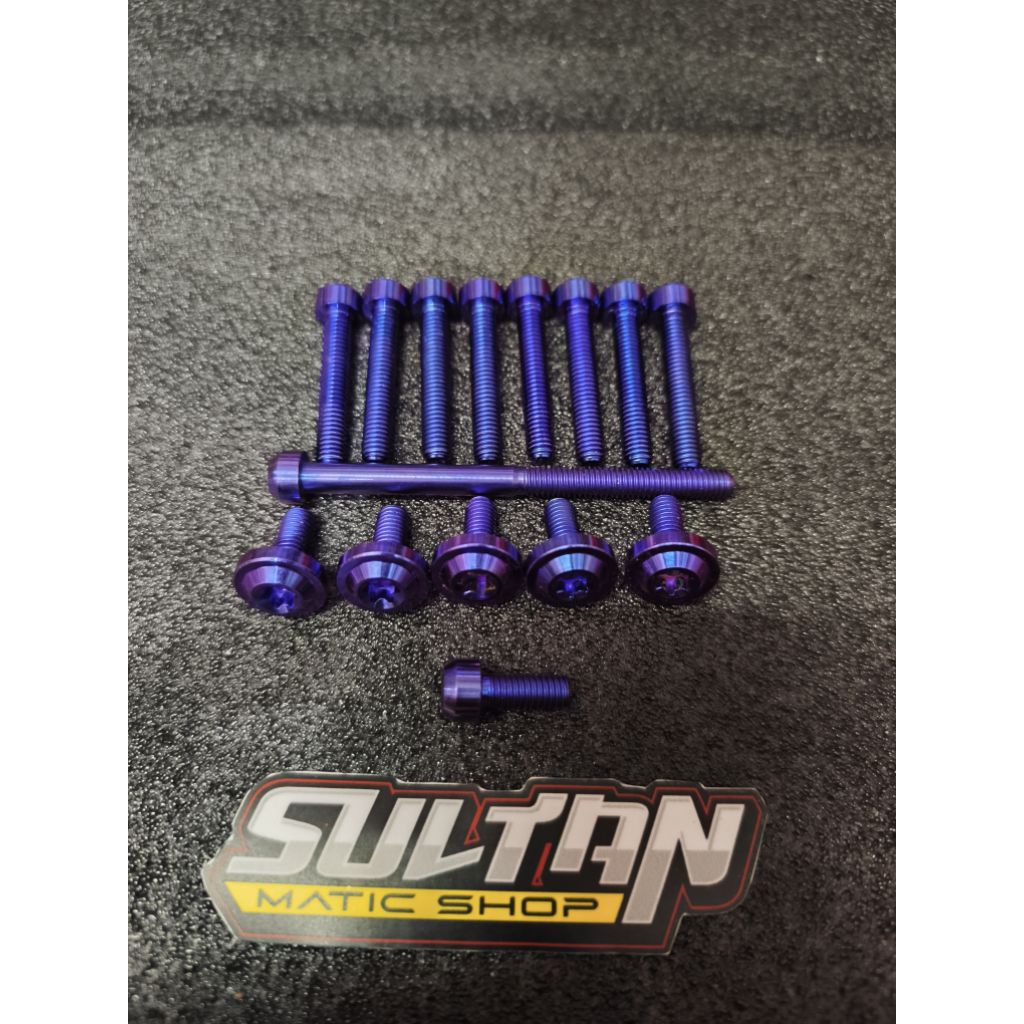 Original Probolt Titanium Baut Cvt Filano / Fazzio / MioM3 Isi 15 Pcs