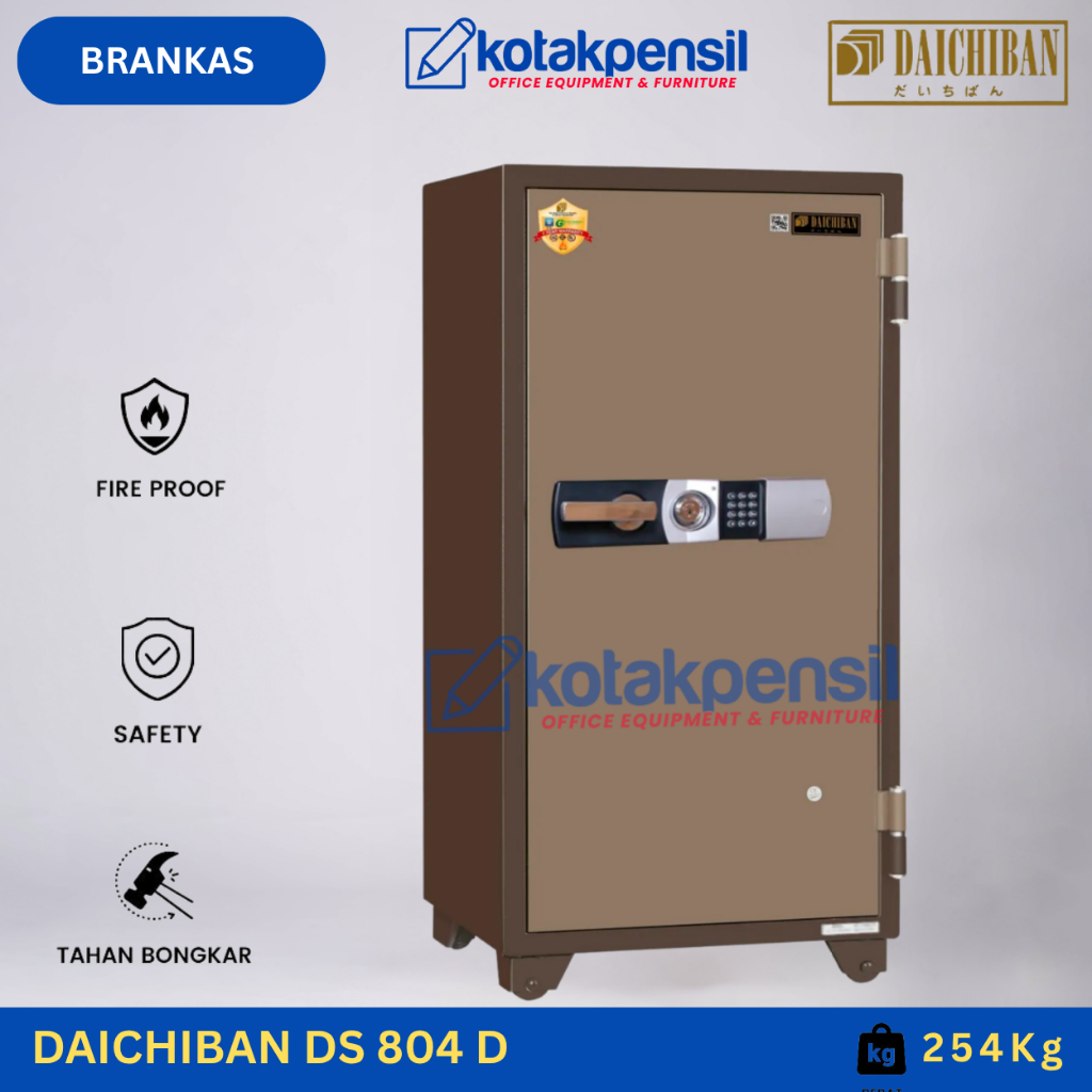 Brankas DAICHIBAN DS 804 D (Digital) Brankas Dokumen Tahan Api | Brankas Kantor | Brankas Besar | Br
