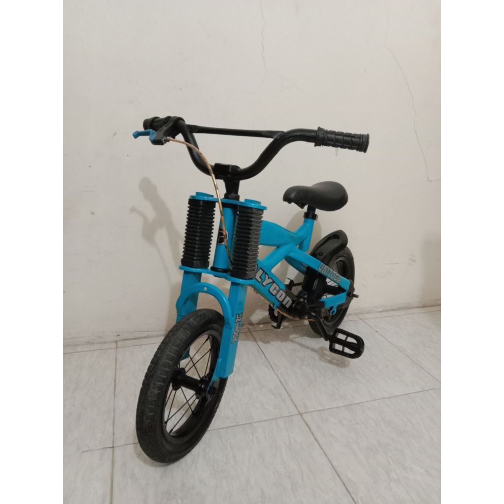 SEPEDA BEKAS UK 12" POLYGON / SEPEDA ANAK SECOND UKURAN 12 INCH MERK POLYGON REPAINT (CAT ULANG) DAN