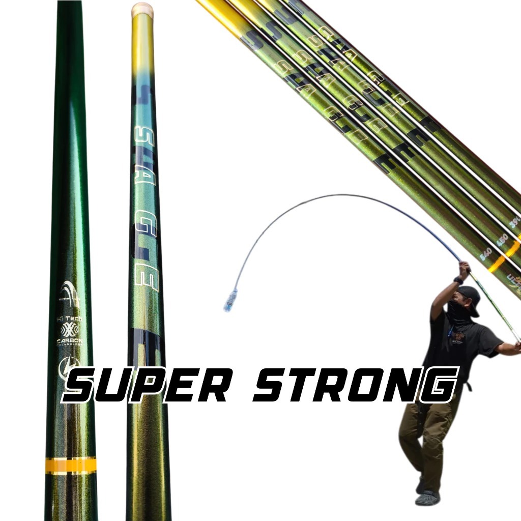 Joran Tegek Karbon Ringan Kaku HYDRA SAGE gen II