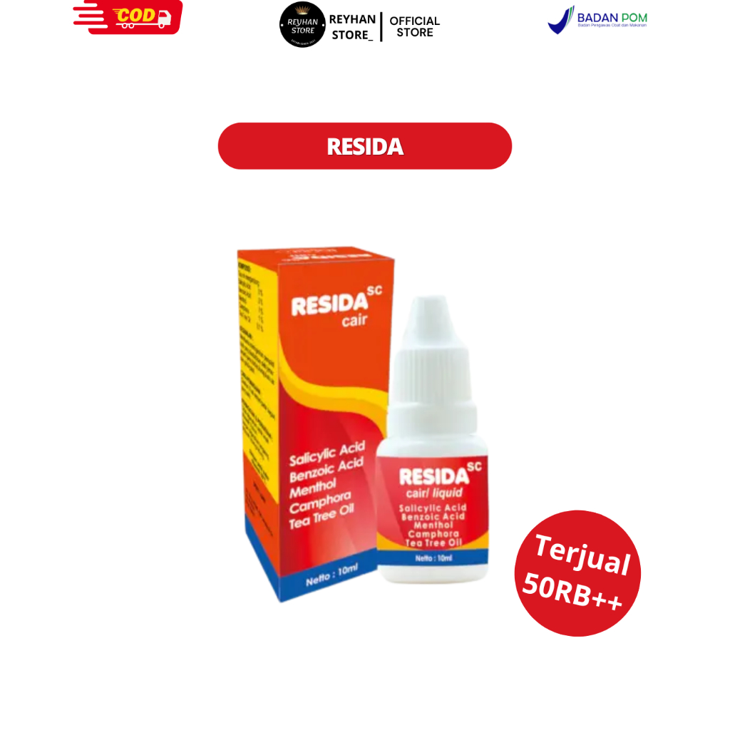 Obat Panu Cair Paling Ampuh 100% Obat Panu Cair Resida Original BPOM Penghilang Gatal Jamur Kadas Ku