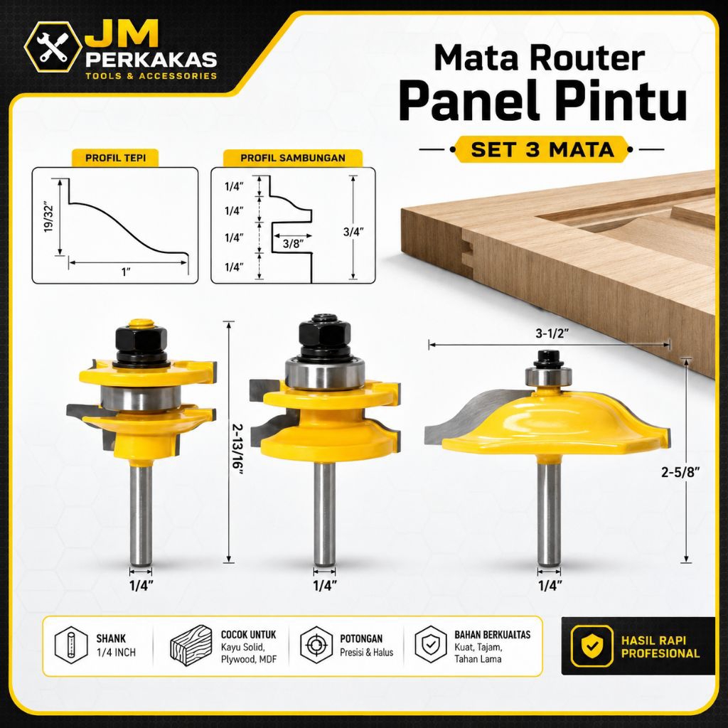 Mata bor router panel pintu