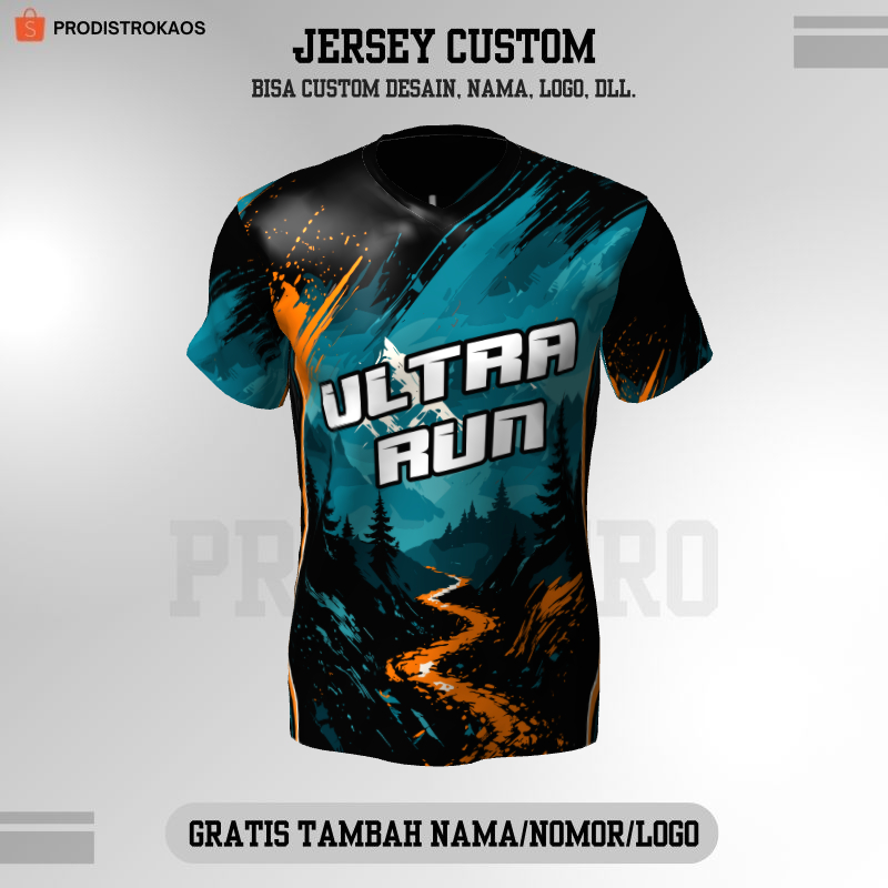 Kaos Jersey Lari Ultra Trail Run Full Printing - 34