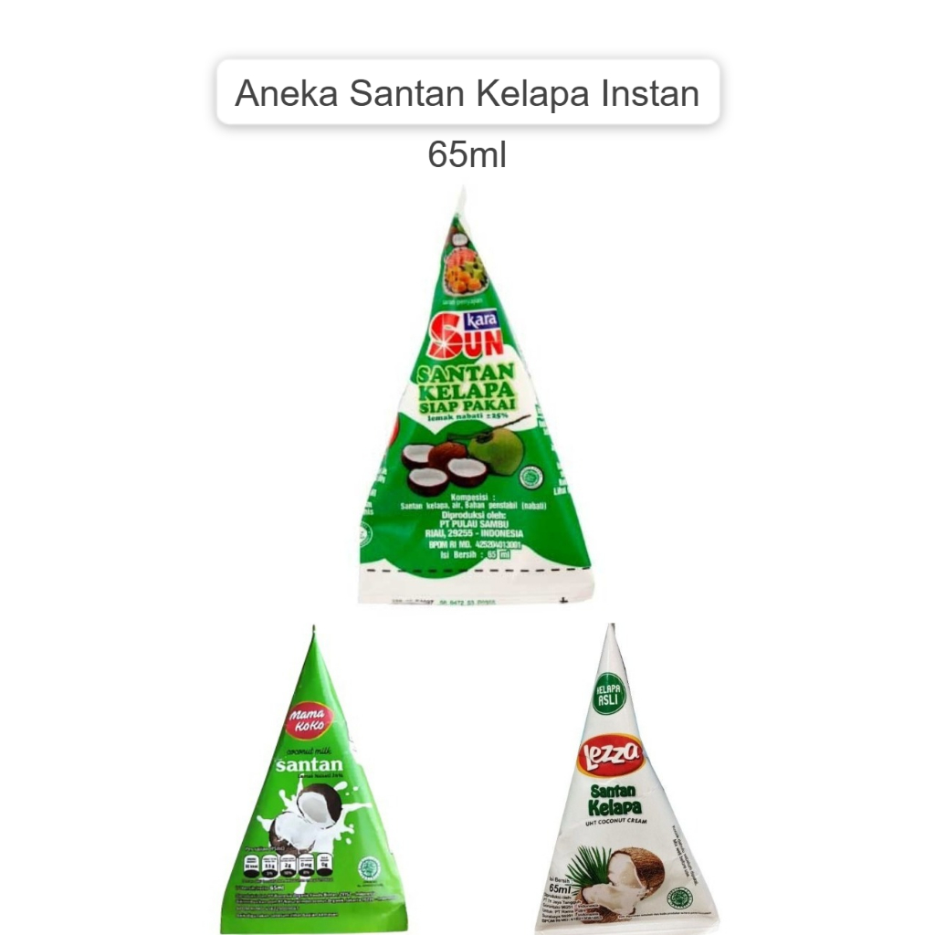 Santan Kelapa Sun Kara Santan Lezza Santan Mamakoko - Santan Kelapa Instan 65ml