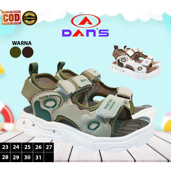DANS AVIO sandal gunung tali nyala lampu led anak laki laki impor phylon casual original