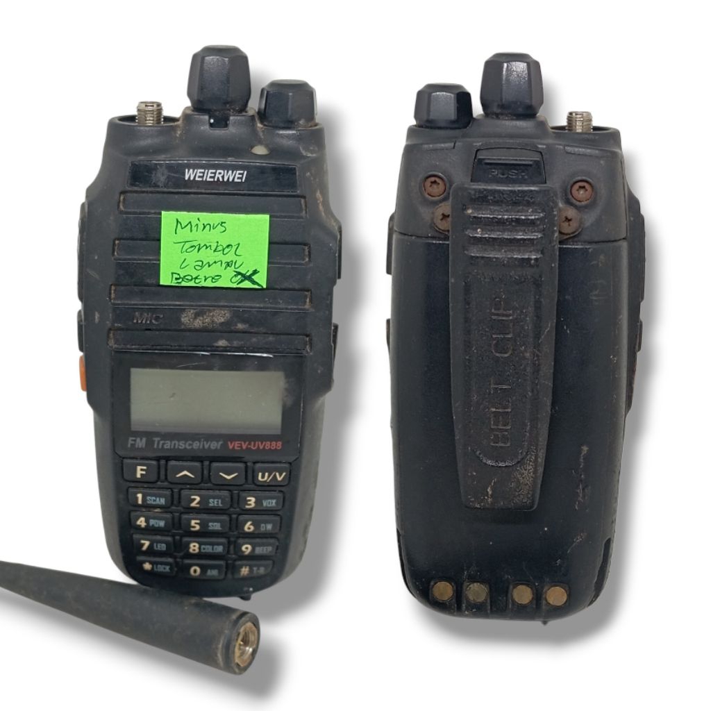 HT WEIERWEI VEV - 3288S / 3288D / VEV 338 / VEV- 3188s / UV-3R+ Bahan minusan mesin hidup