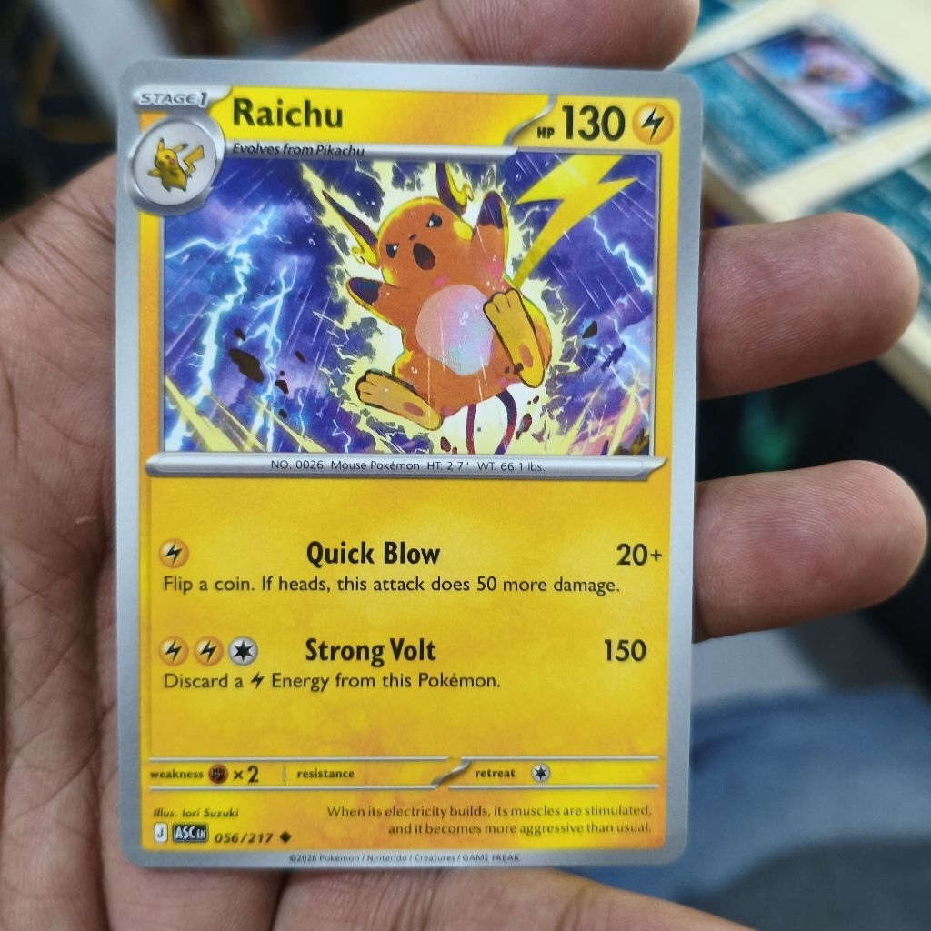 raichu tcg pokemon / kartu pokemon