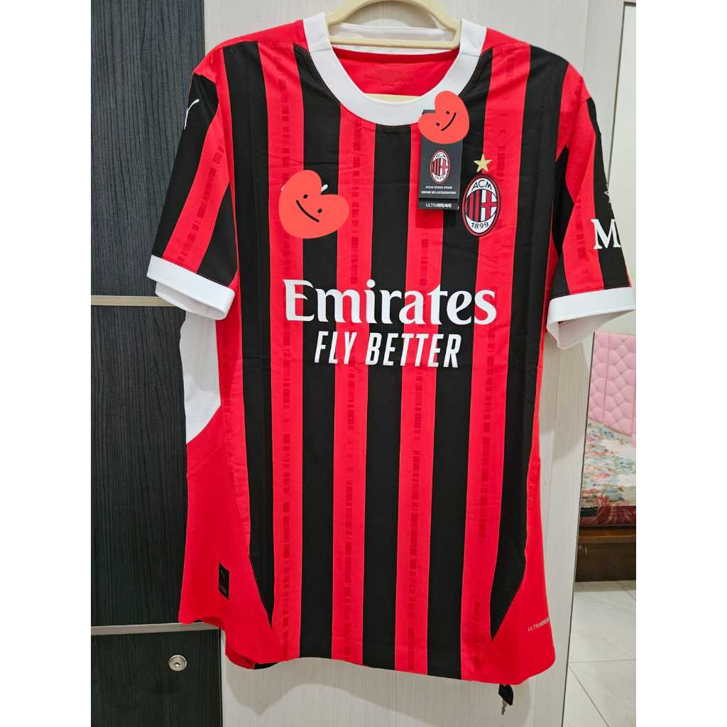AC MILAN HOME 2024 2025 125 ANNIVERSARY PLAYER ISSUE PI AUTHENTIC PUMA ORIGINAL SIZE L BNWT