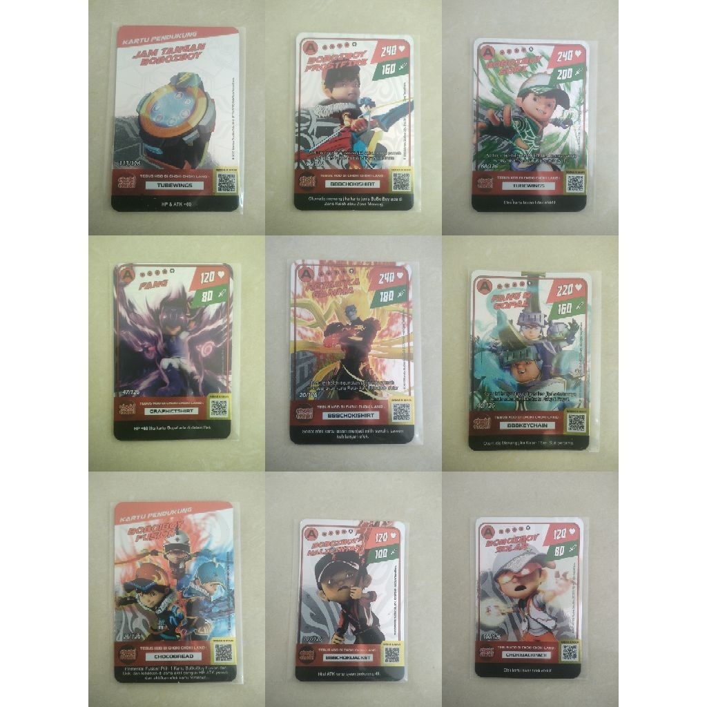 Kartu Choki2 Boboiboy holo Season 01/ Monsta Galaxy Card