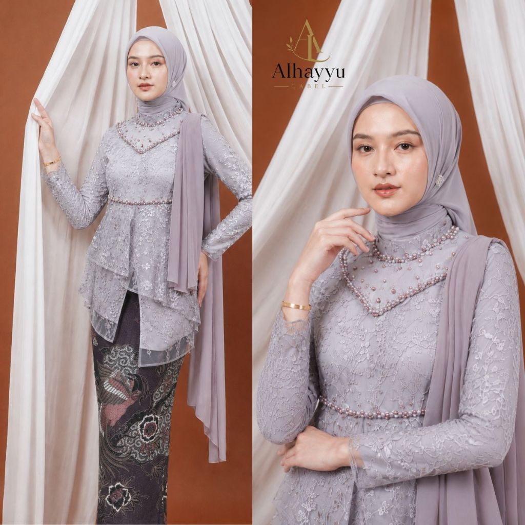 Kebaya Couple Modern Kaluna Set Kebaya Tunik dan Batik Couple Terbaru untuk Wisuda, Lamaran, dan Kon