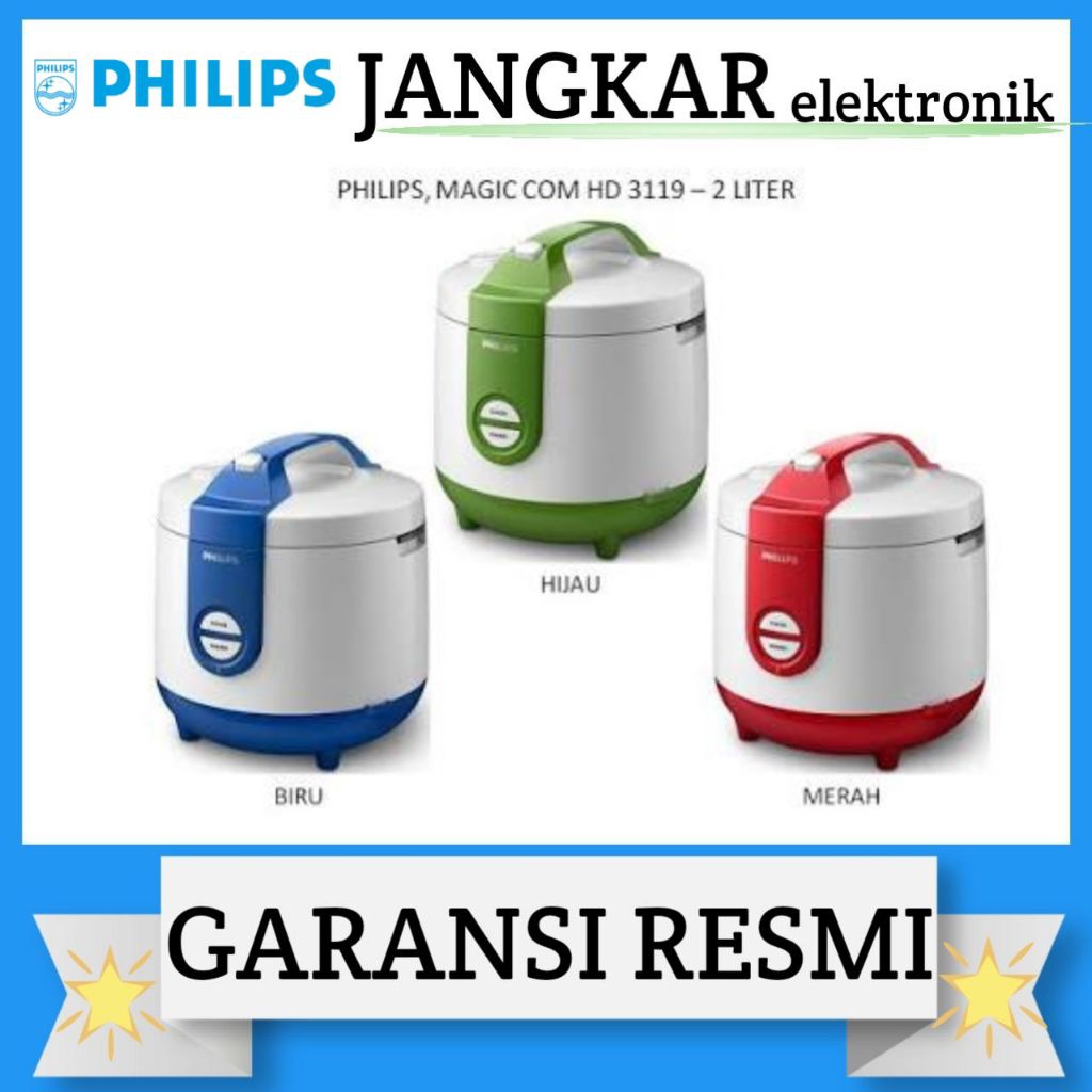 MAGIC COM PHILIPS 2LITER HD-3119/PHILIPS MAGIC COM 2LITER HD-3119 GARANSI RESMI