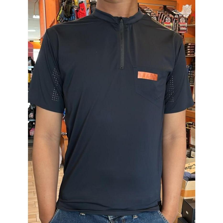 Jersey leatt sepeda MTB 3.0 TRAIL, BLACK 22,