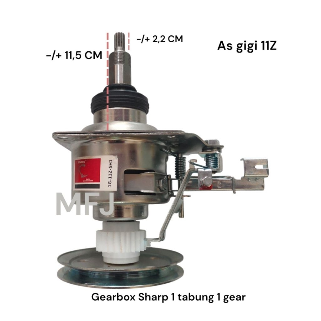 GEARBOX MESIN CUCI SHARP 1 TABUNG 1 GEAR GEAR BOX SHARP