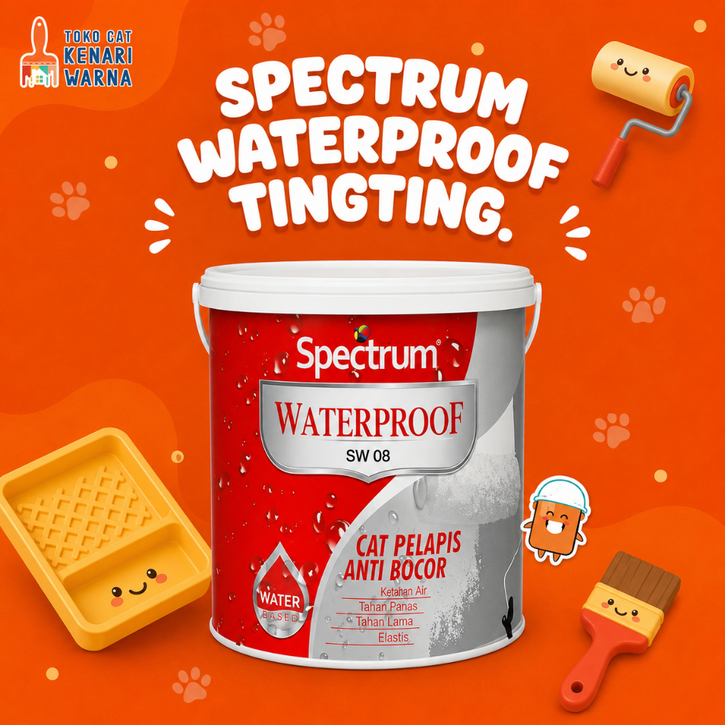 SPECTRUM WATERPROOF (TINGTING) SW 08 - CAT PELAPIS ANTI BOCOR
