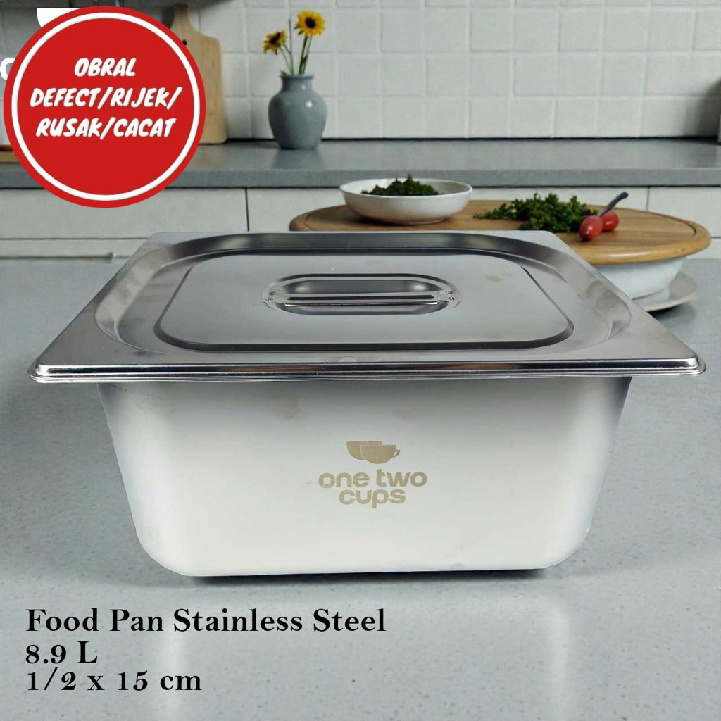 [OBRAL RIJEK] Food Pan Stainless Steel Wadah Makanan dengan Tutup - SP215