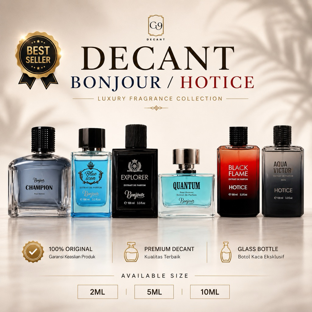 BONJOUR / HOTICE Decant (Share in Jar) Travel - Size BONJOUR Champion| BONJOUR Blue Icon | BONJOUR Q
