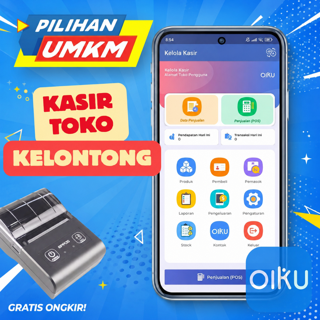 Aplikasi Kasir Toko Kelontong Minimarket Ecer Grosir Akuntansi Dasar Tanpa Langganan