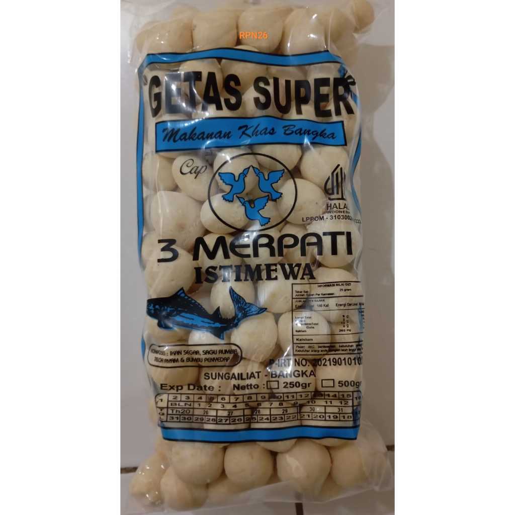 Getas Super Bangka 3 Merpati 250 gram - Biru Hitam