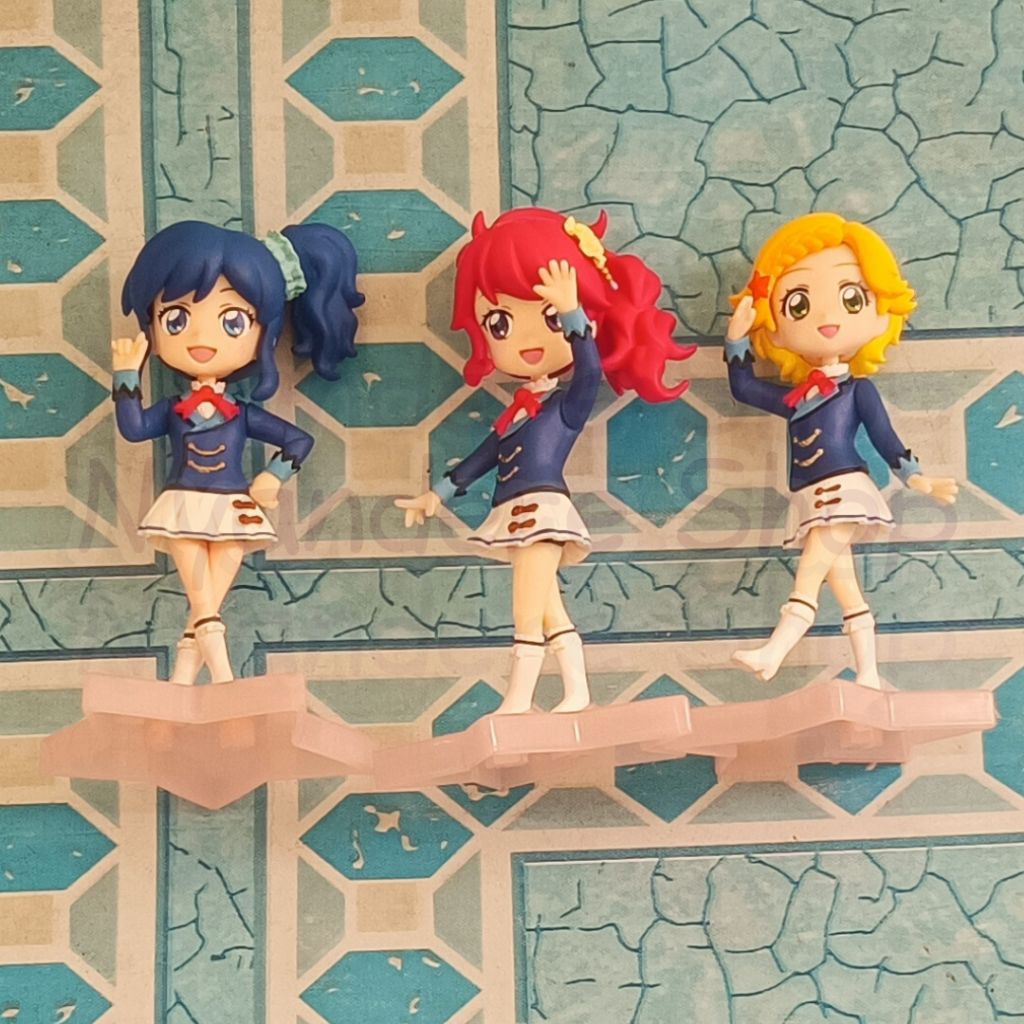 Aikatsu Mini Figure | Chibi Ichigo Aoi Kiriya Hinaki Juri Winter Starlight Academy Uniform Mimicheri