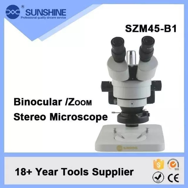 Mikroskop Sunshine SZM45-B1 Pembesaran 7X-45X dengan Lampu LED