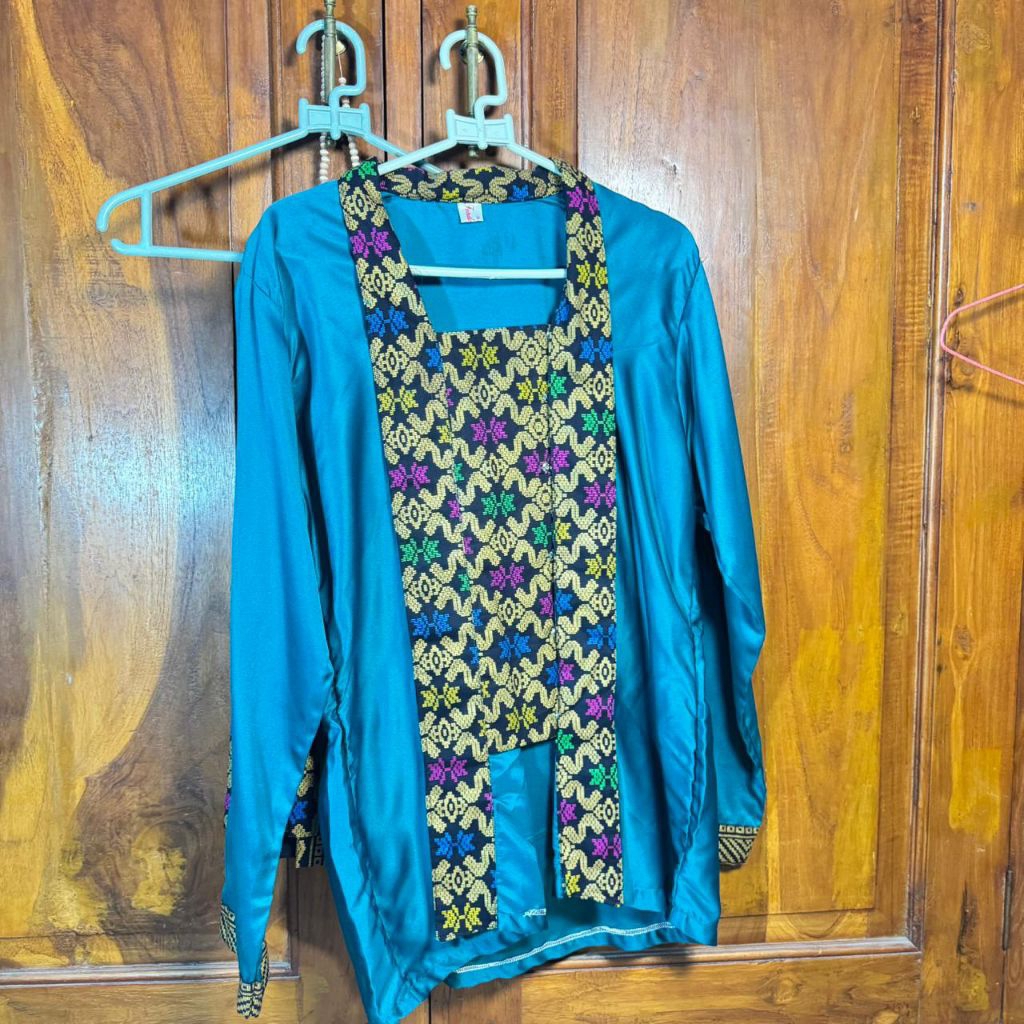 (preloved) Setelan kebaya kutubaru batik songket(kebaya + bawahan)