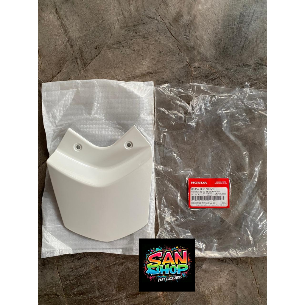 LID GRB RAIL CVR PL JS WH 84152K35V00ZC ( COVER BEHEL KECIL PUTIH PCX CBU 2014-2017 LED )