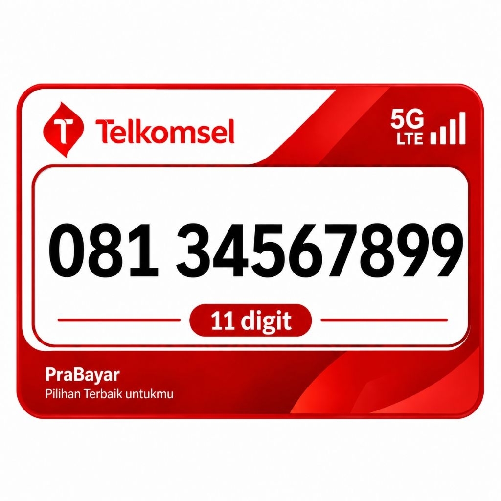 Nomor Cantik 11 Digit Simpati Seri Naik 899